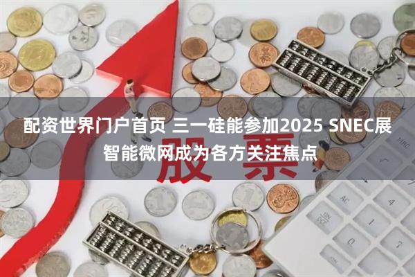 配资世界门户首页 三一硅能参加2025 SNEC展 智能微网成为各方关注焦点