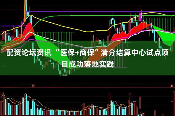 配资论坛资讯 “医保+商保”清分结算中心试点项目成功落地实践