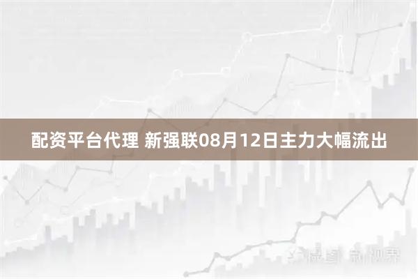 配资平台代理 新强联08月12日主力大幅流出